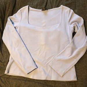 Express Square Neck Long Sleeve Shirt